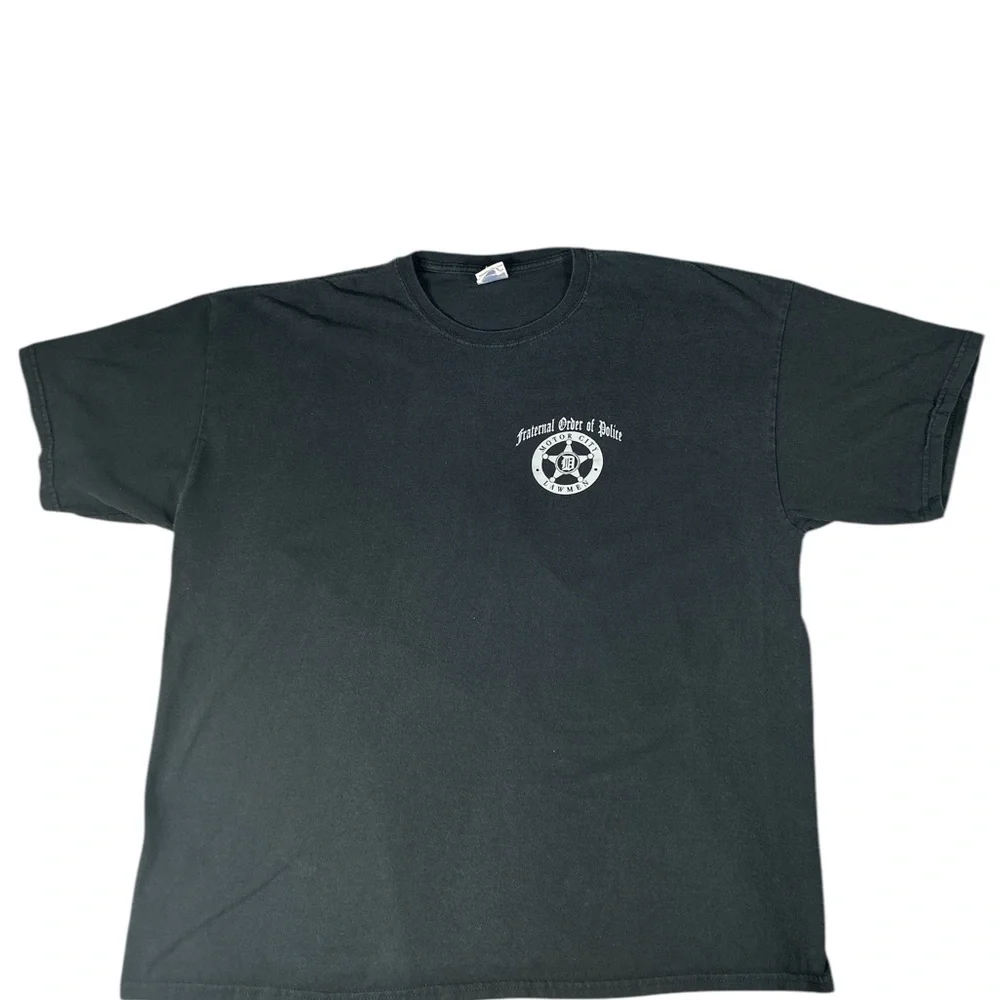 Frat. Order Police Motor City Wyatt Earp Black T-shirt Sz 2XL - Picture 3 of 5